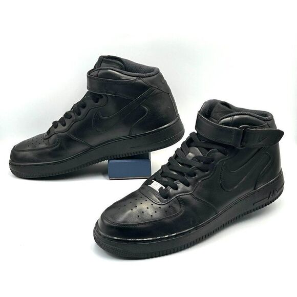Nike Air Force 1 Mid '07 'Triple Black' - Picture 3 of 11